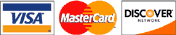 Accepting Visa, Mastercard and Discovery